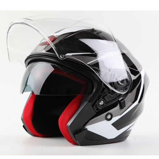 Helma MAXX černo/bílá lesklá