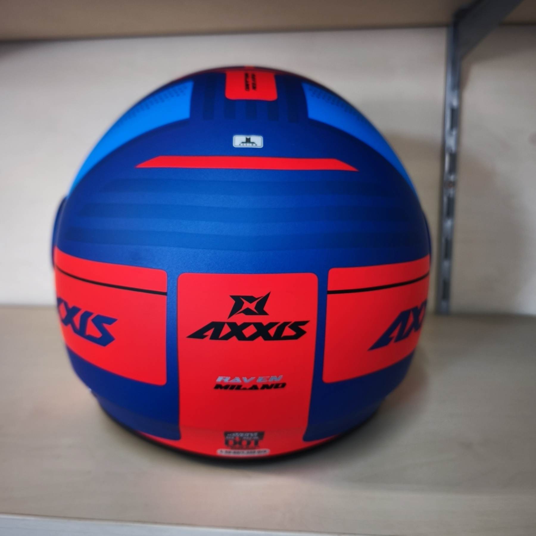 Axxis Raven SV ABS Milano otevřená helma matt blue red - Obrázek 2