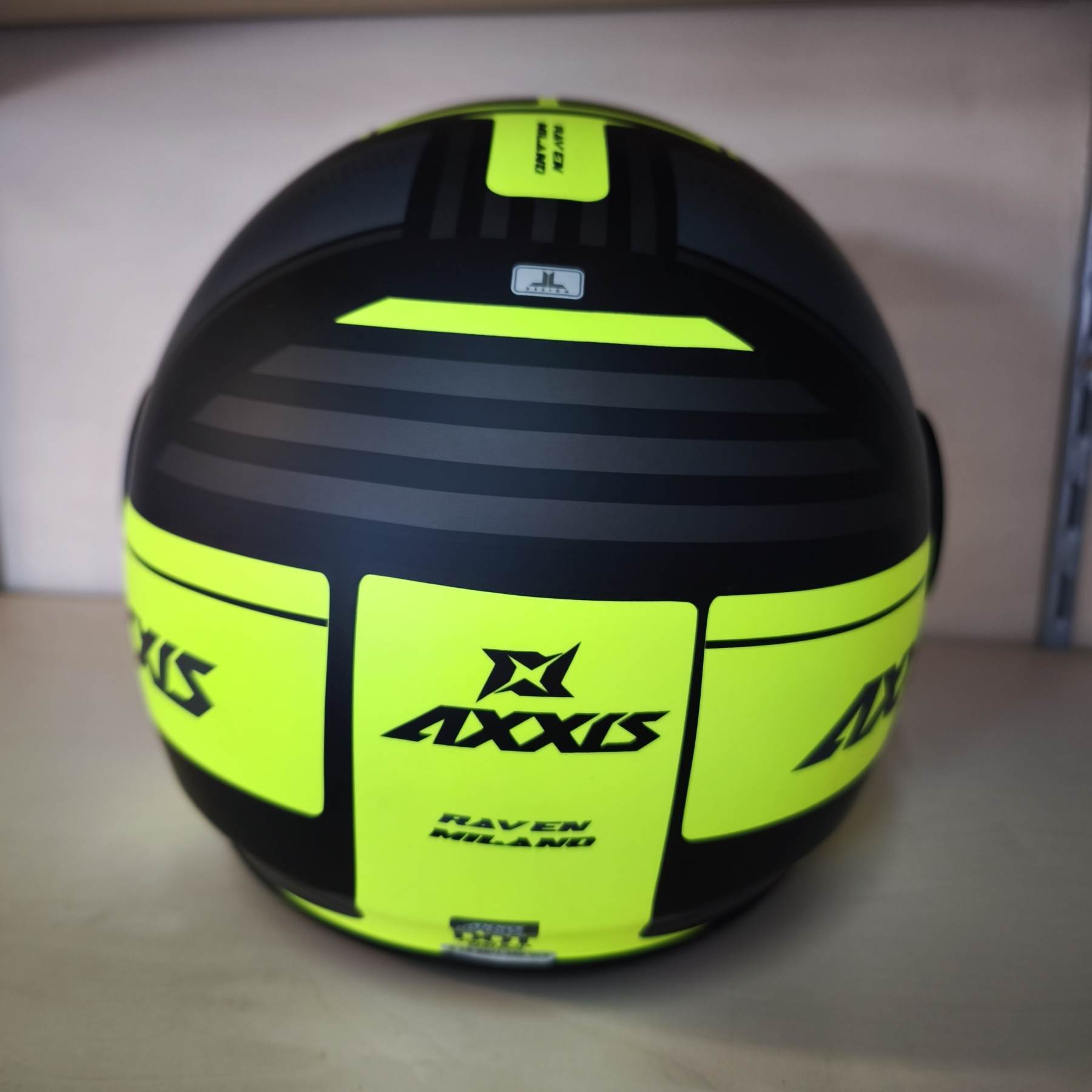 Axxis Raven SV ABS Milano helma matt fluor yellow - Obrázek 2