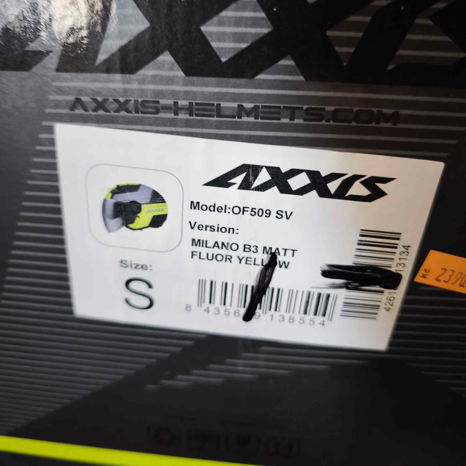Axxis Raven SV ABS Milano helma matt fluor yellow - Obrázek 4