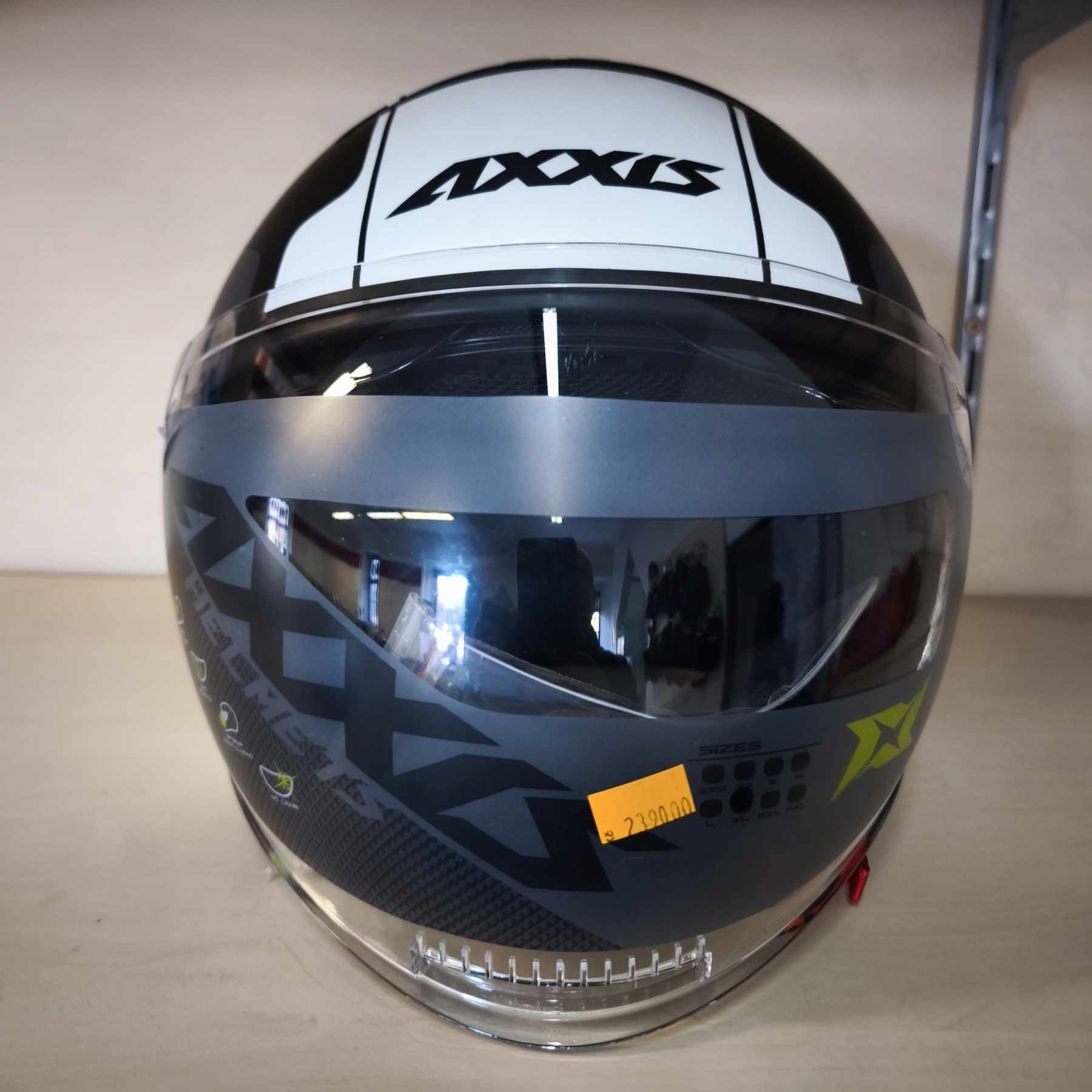 Axxis Raven SV ABS Milano otevřená helma černo/bílá XL