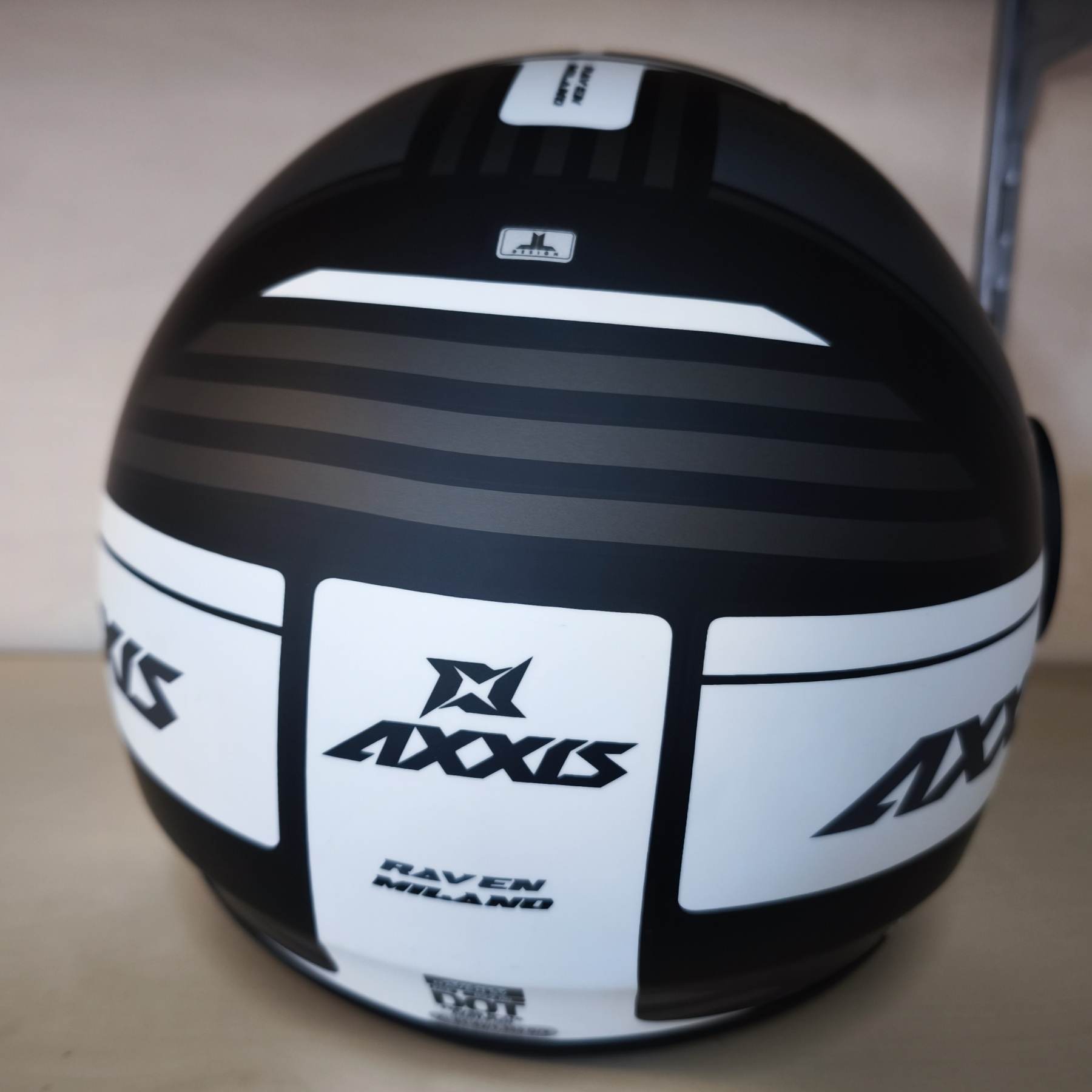 Axxis Raven SV ABS Milano otevřená helma černo/bílá XL - Obrázek 2